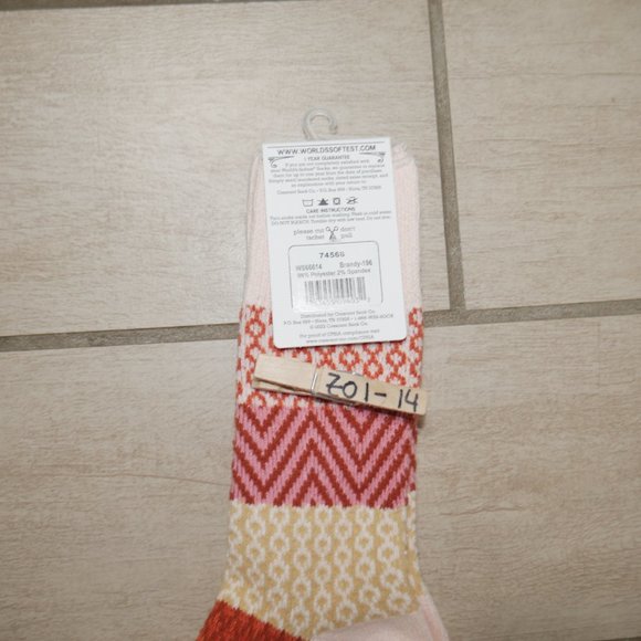 Worlds Softest Socks Weekend Gallery Textured Crew Womens Size 6-11 Brandy NWT - Picture 4 of 4